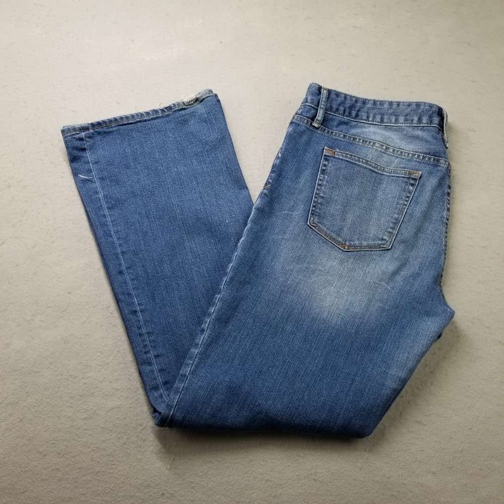 Gap 1969 Women Jeans Size 32 R Perfect Bootcut Blue Denim 36X32 Light Wash - Picture 3 of 16